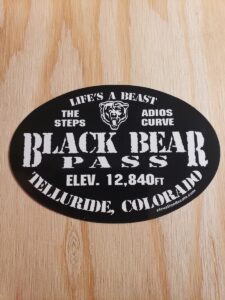 Black Bear Pass Telluride sticker
