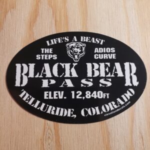 Black Bear Pass Telluride sticker