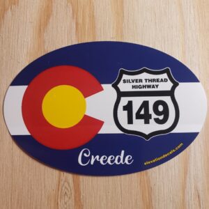 Colorado flag HWY 149 Creede