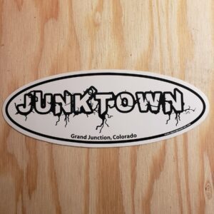 Junktown Black and white sticker