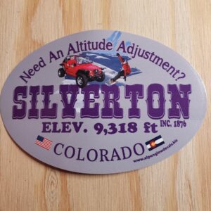 Silverton Altitude Adjustment sticker