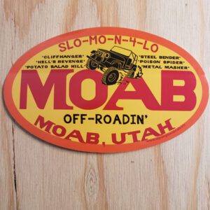 Moab 4 wheeling sticker