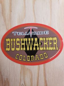 Bushwacker Telluride ski sticker