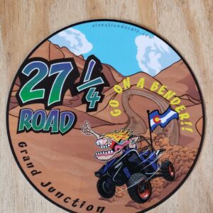 Off Road sticker on 27 1/4 Road Grand Junction Colorado