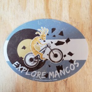 Sandstone Colorado flag Mancos Mountain Bike