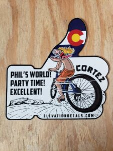 A.J. the adrenaline junkie rides Phil's World mountain bike trail in Cortez Colorado