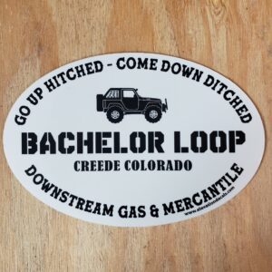 Bachelor Loop black and white sticker