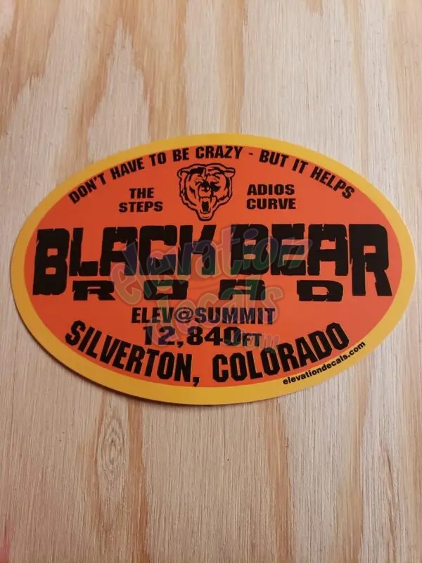 Black Bear Roan Silverton Colorado sticker