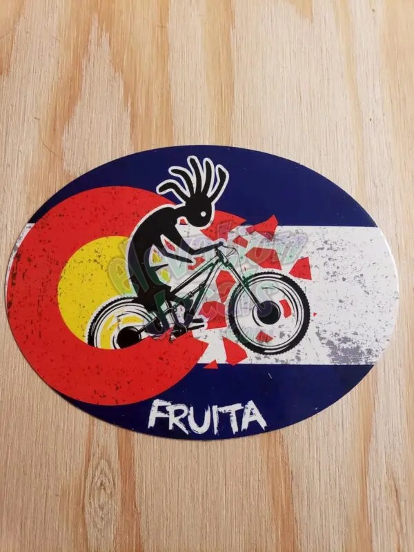 Fruita Kokopelli Colorado Flag Sticker