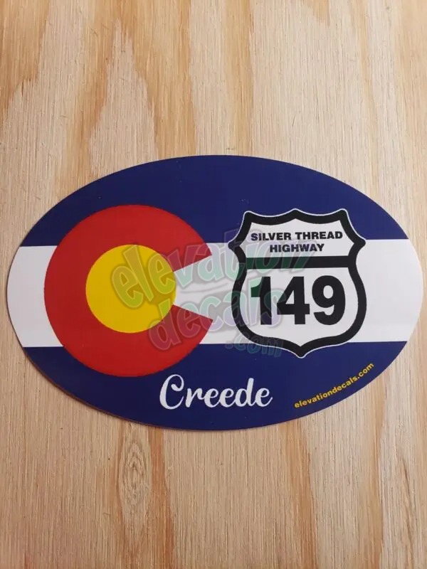 Colorado flag HWY 149 Creede