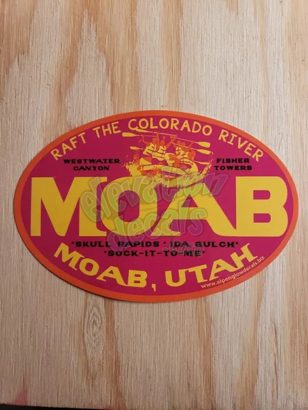 Moab rafting sicker