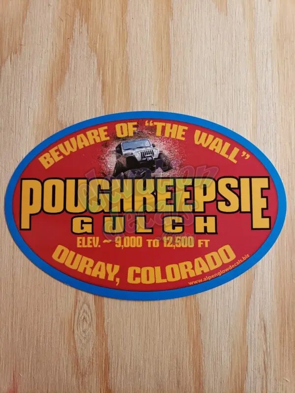 Poughkeepsie Gulch Ouray sticker