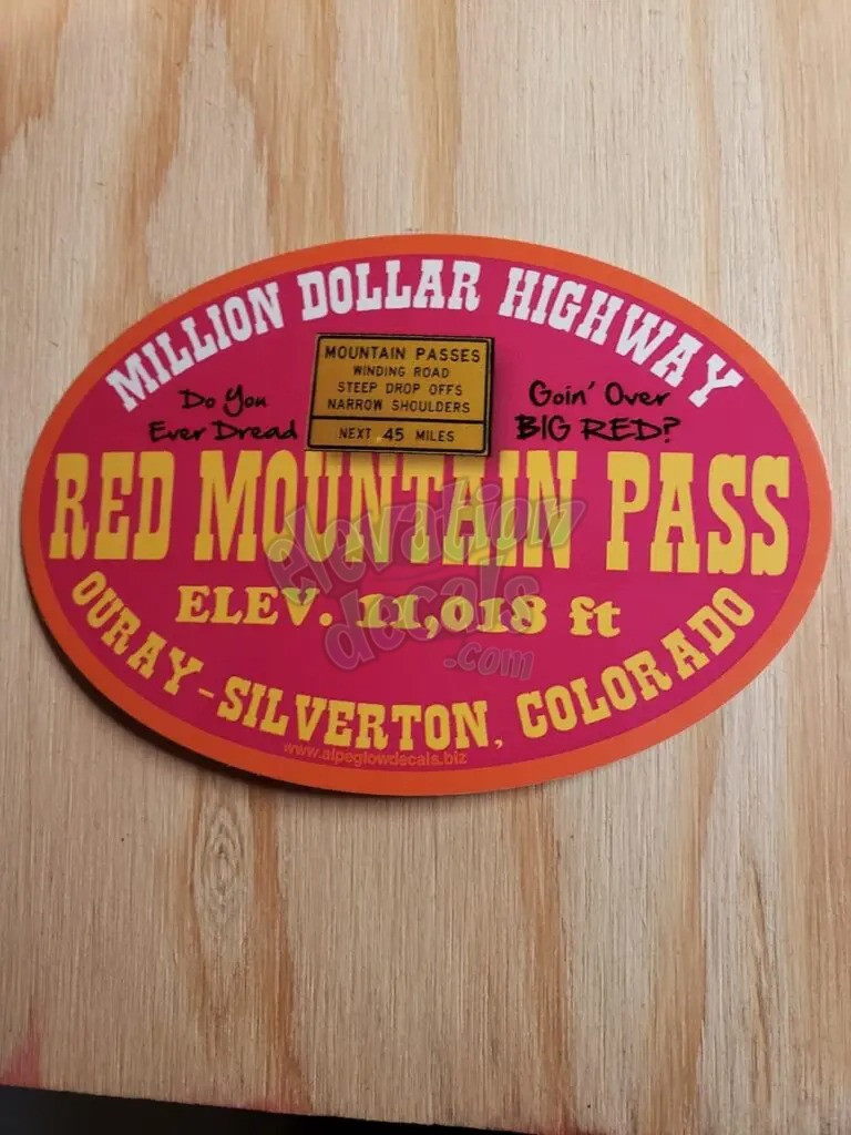 Red Mountain Pass Elevation Decals