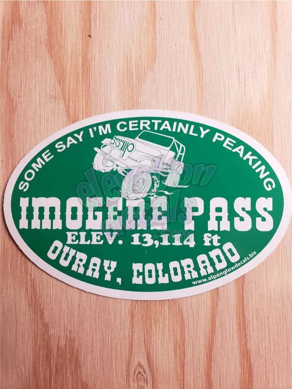 Imogene Pass Ouray sticker