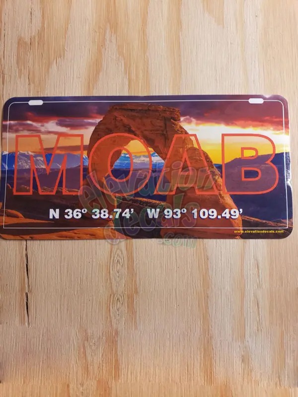 MOAB License Plate 5.5"x3