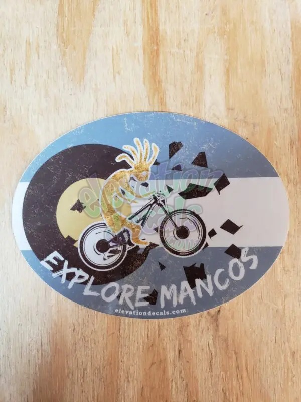 Sandstone Colorado flag Mancos Mountain Bike