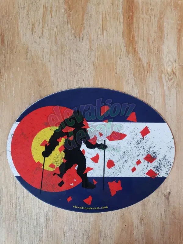 Bigfoot Colorado Distressed Flag