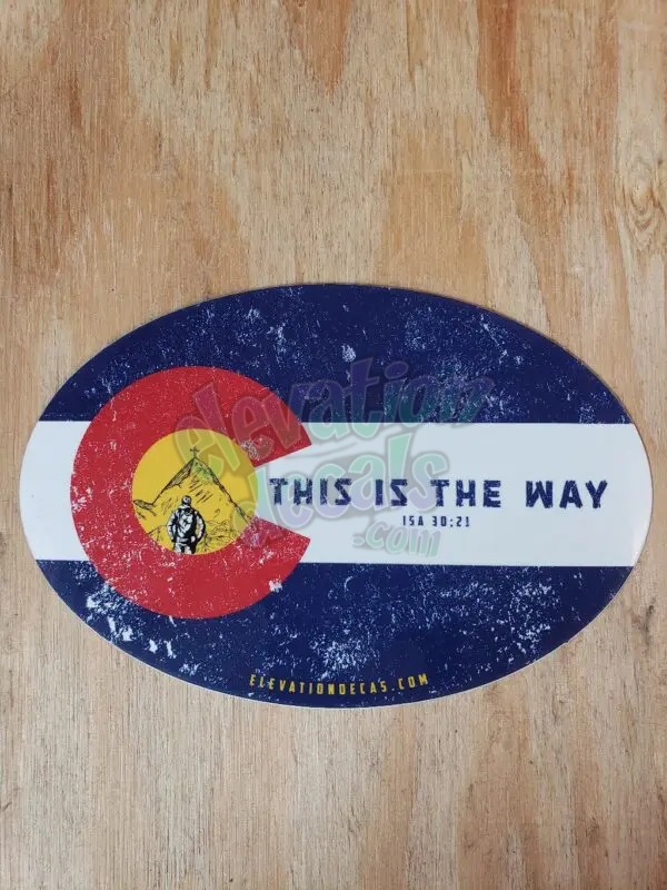Colorado Flag Christian theme hiking