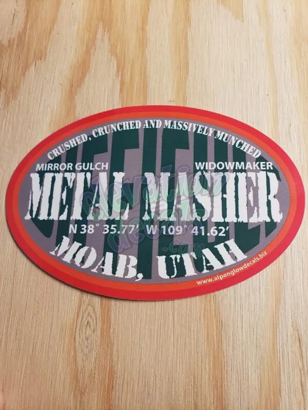 Metal Masher Utah sticker
