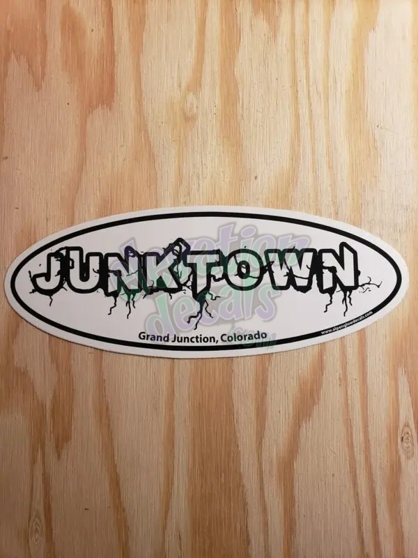 Junktown Black and white sticker