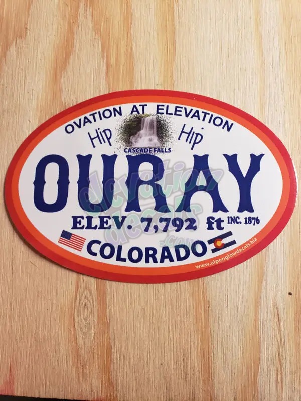 Ouray Cascade Falls decal