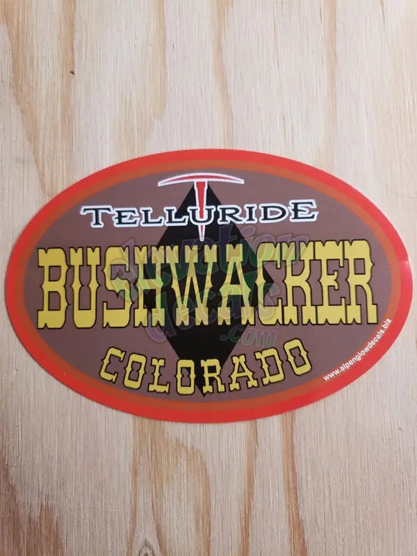 Bushwacker Telluride ski sticker