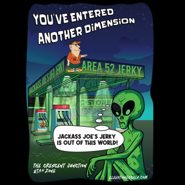 Alien eating Jackass Joe's Jerky
