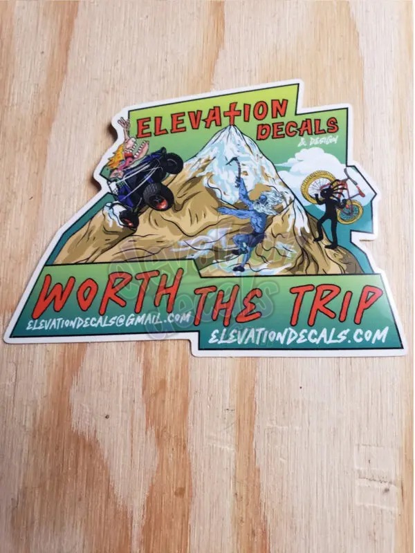 Elevation Decals business sticker