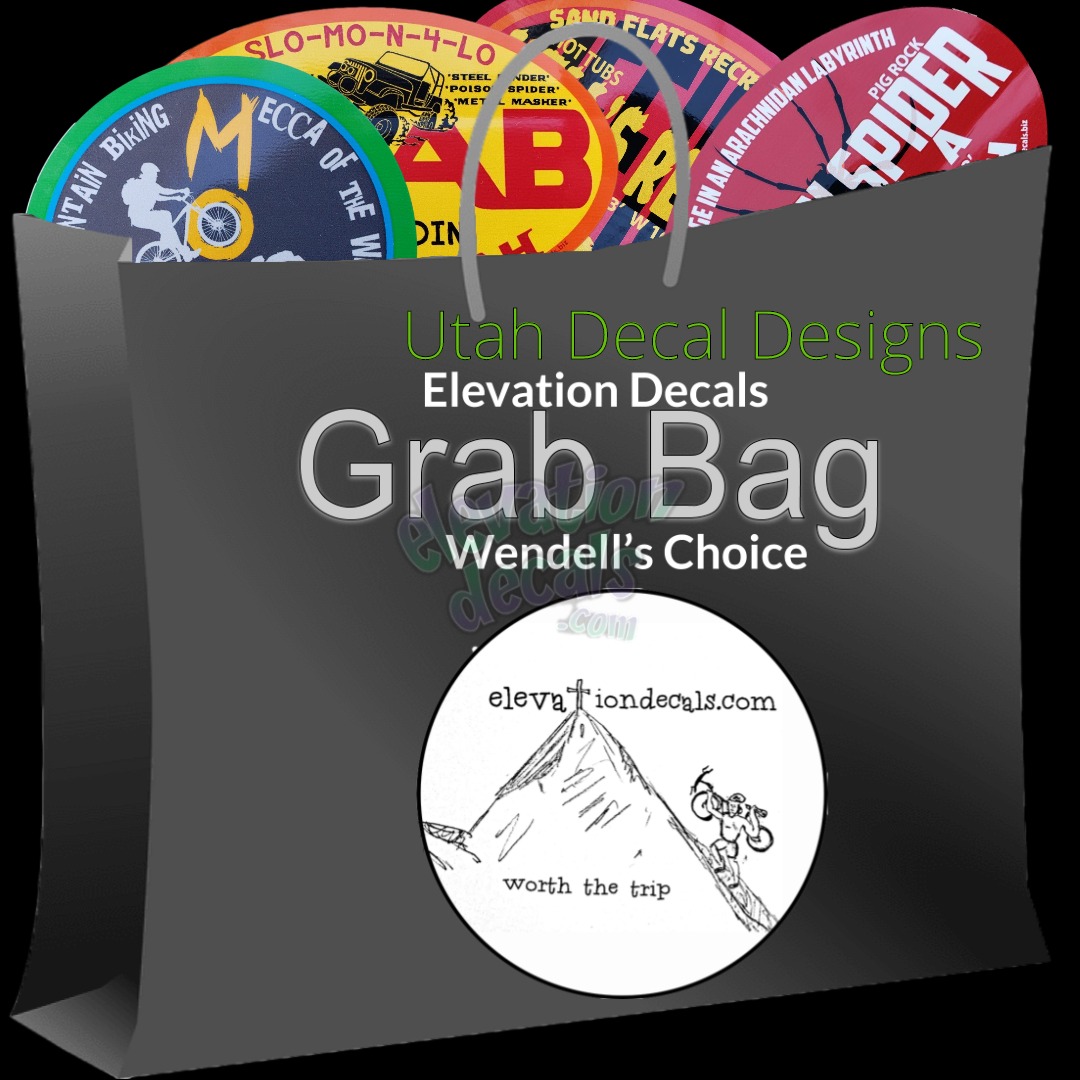 Utah Grab Bag 100 stickers for $100 Wendell's Choice - Image 2