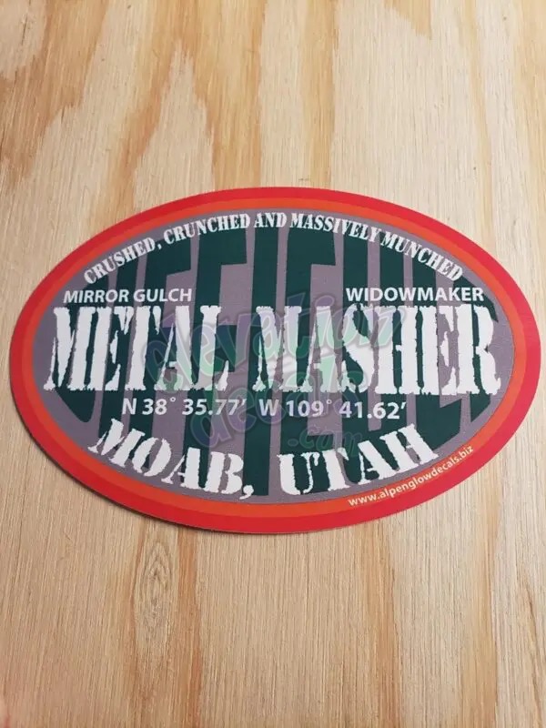 Metal Masher Utah sticker