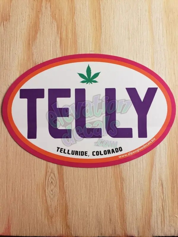Telly Cannabis sticker